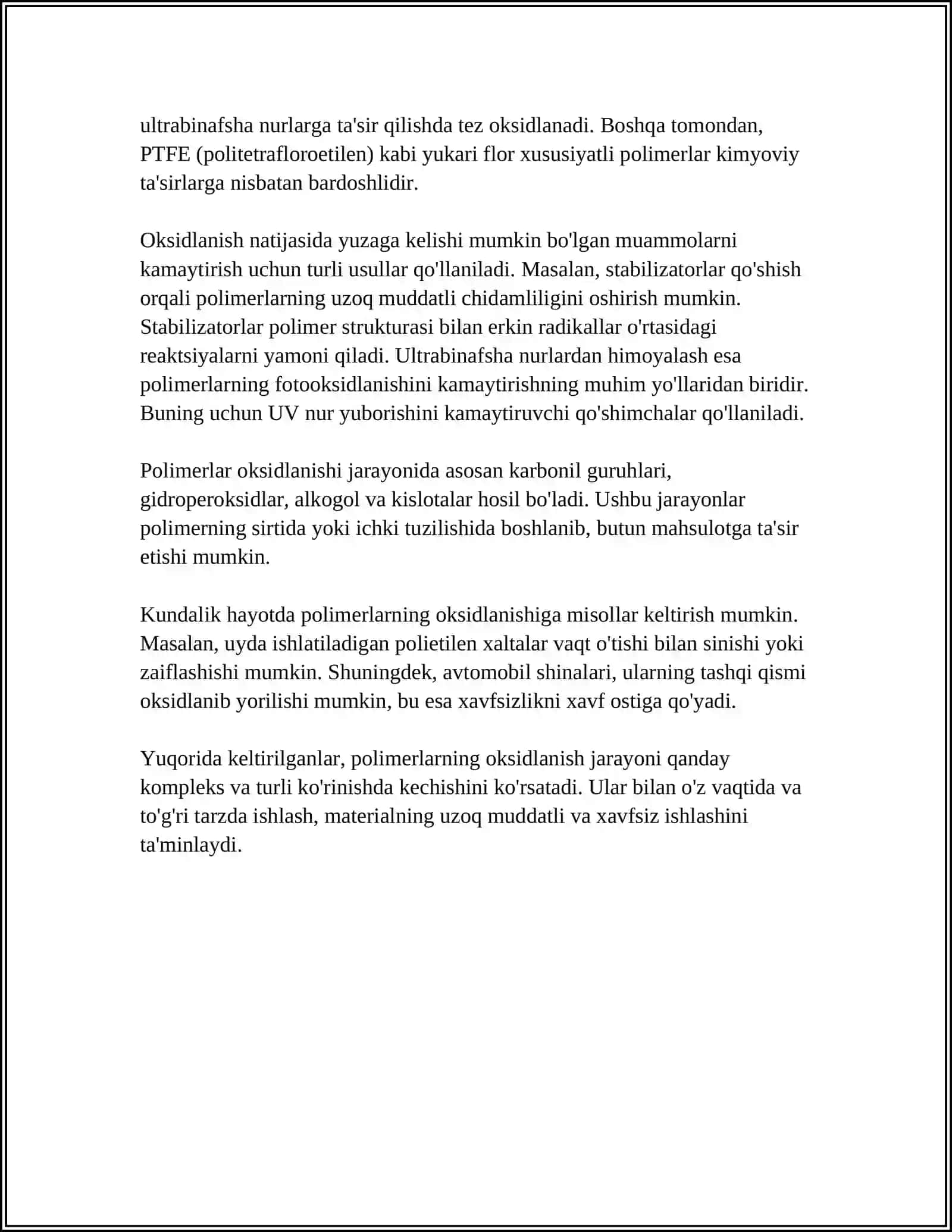 POLIMERLARNING DESTRUKSIYASI 4