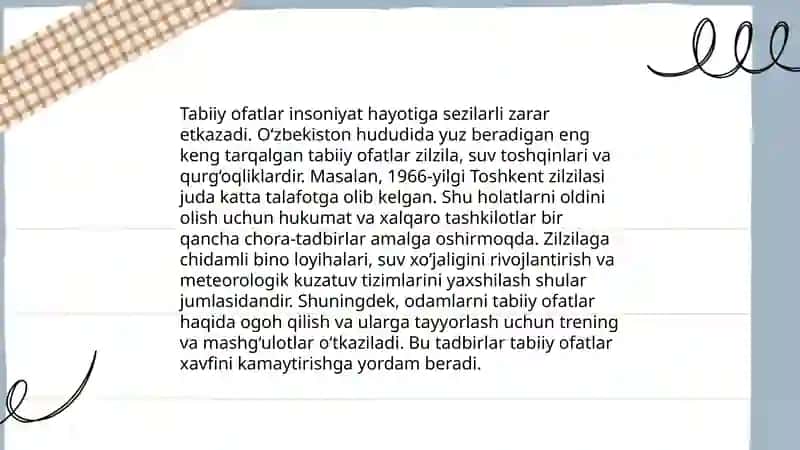 Aholi hududlarini favqulotda vaziyatlardan muhofaza qilish va fuqaro muhofazasi tadbirlarini rejalashtirish 4