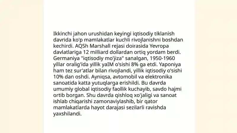 Xorijiy mamlakatlarning zamonaviy tarixi 4