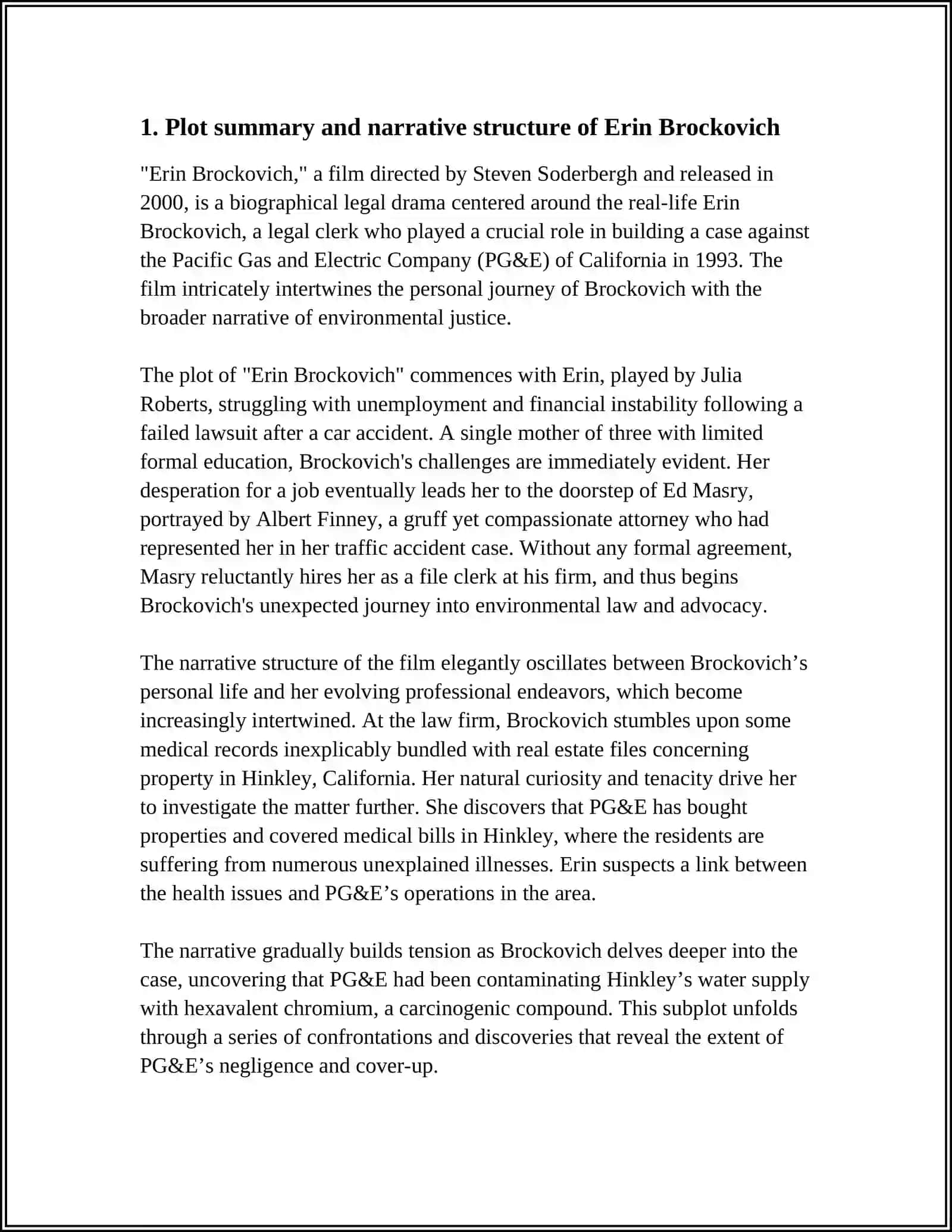 ERIN BROCKOVICH FILM REVIEW 4