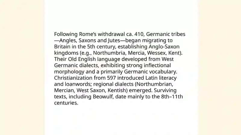 The history of english language 4