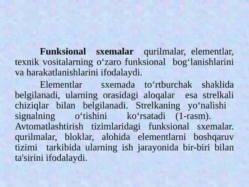Avtomatlashtirish sxemalari tuzish 4