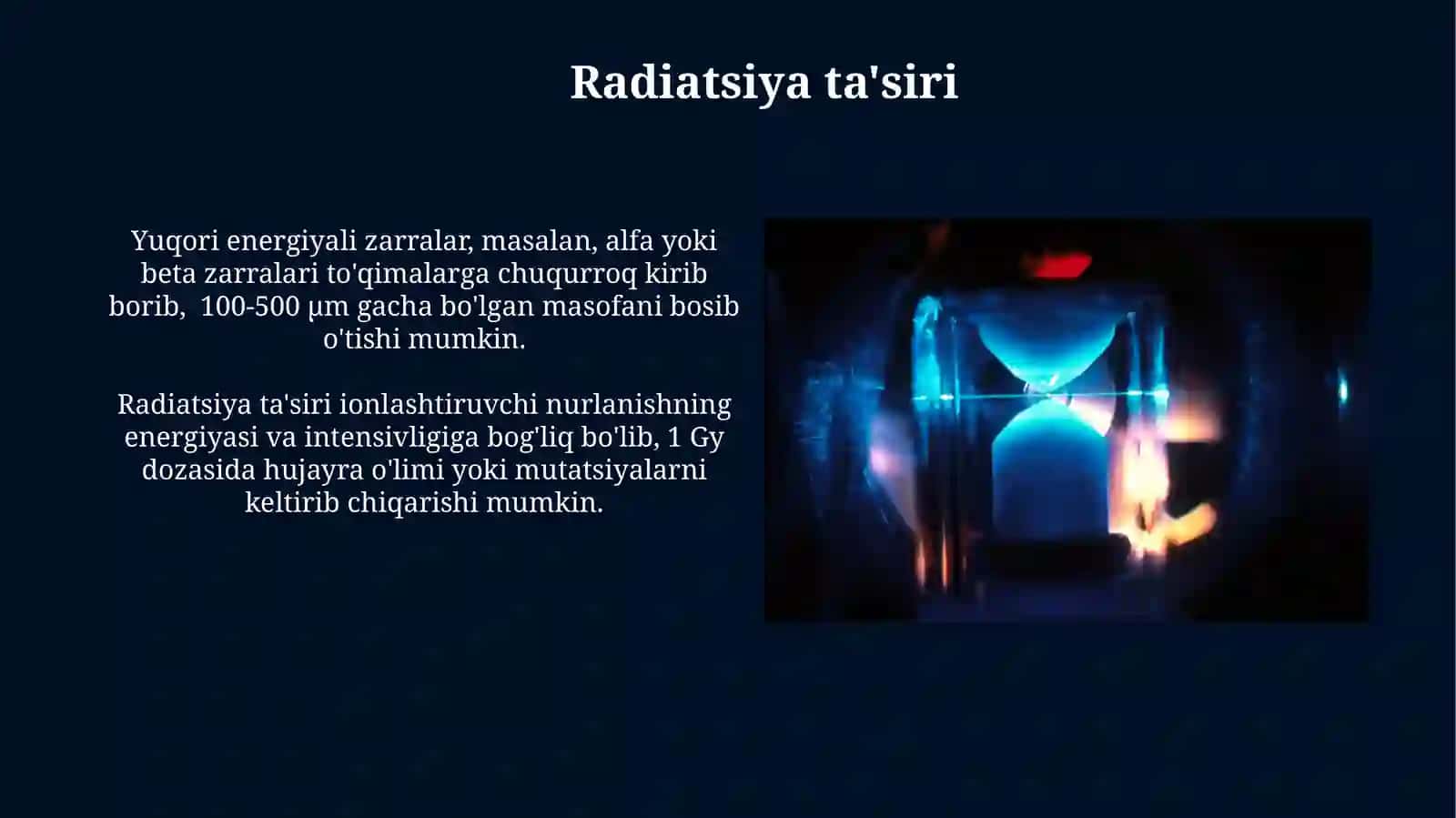 Ionlantiruvchi nurlar va ularning fizik xossalari 4