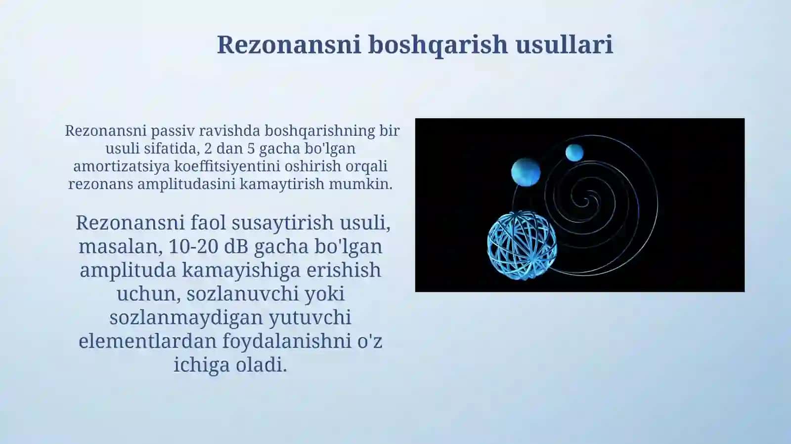 Rezonans Elementlarining Xususiyatlari 4