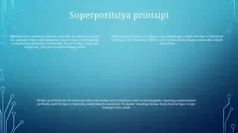 Monoxromatik To'Lqinlar 4