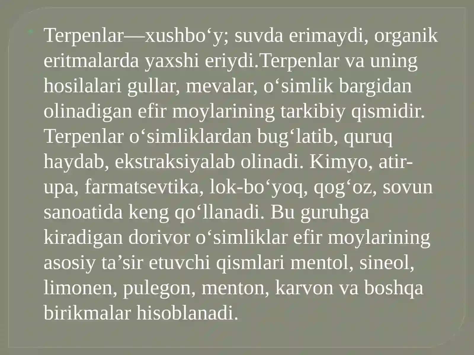 Yer yuzidagi tarqalgan barcha gullio‘simliklar 4