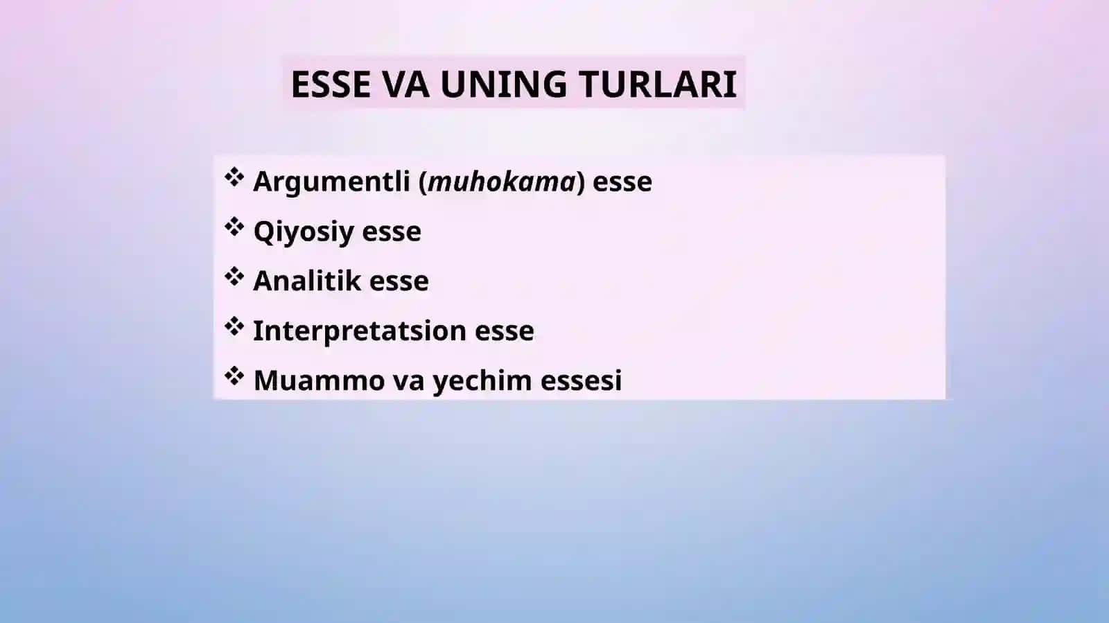 ESSE YOZISH STRATEGIYASI 4