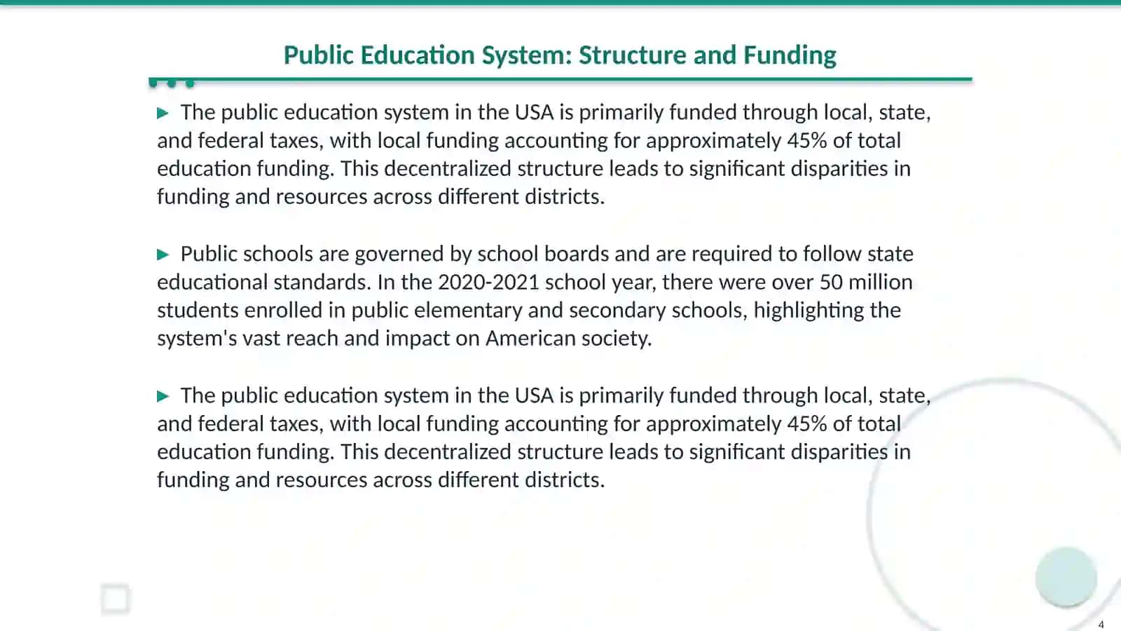 Education in the USA: Public, Private and Higher-ed Pathways 4