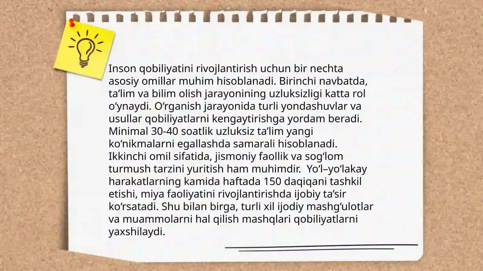 Qobiliyat va uning rivojlanishi 4