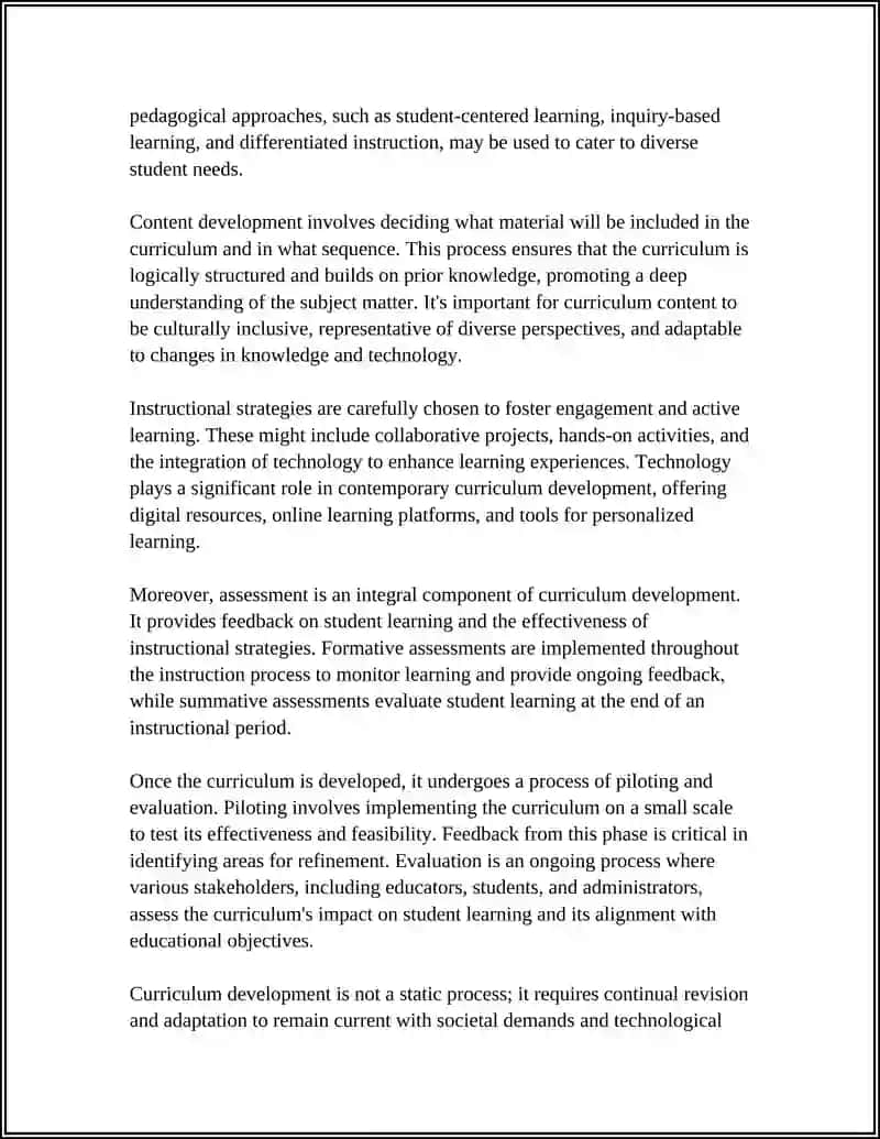 Curriculum Development 4