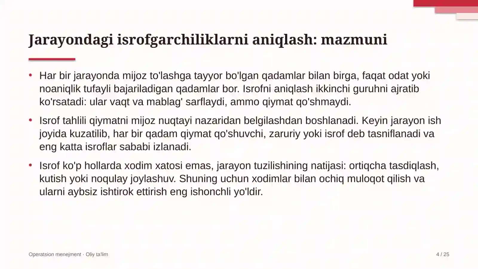 Filarmoniyalarda jarayondagi isrofgarchiliklarni aniqlash 4