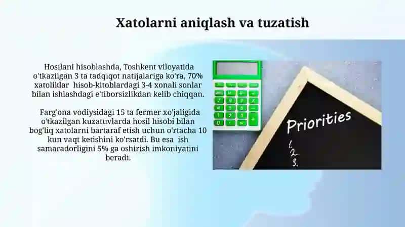 Hisolani hisoblash qoidalari 4