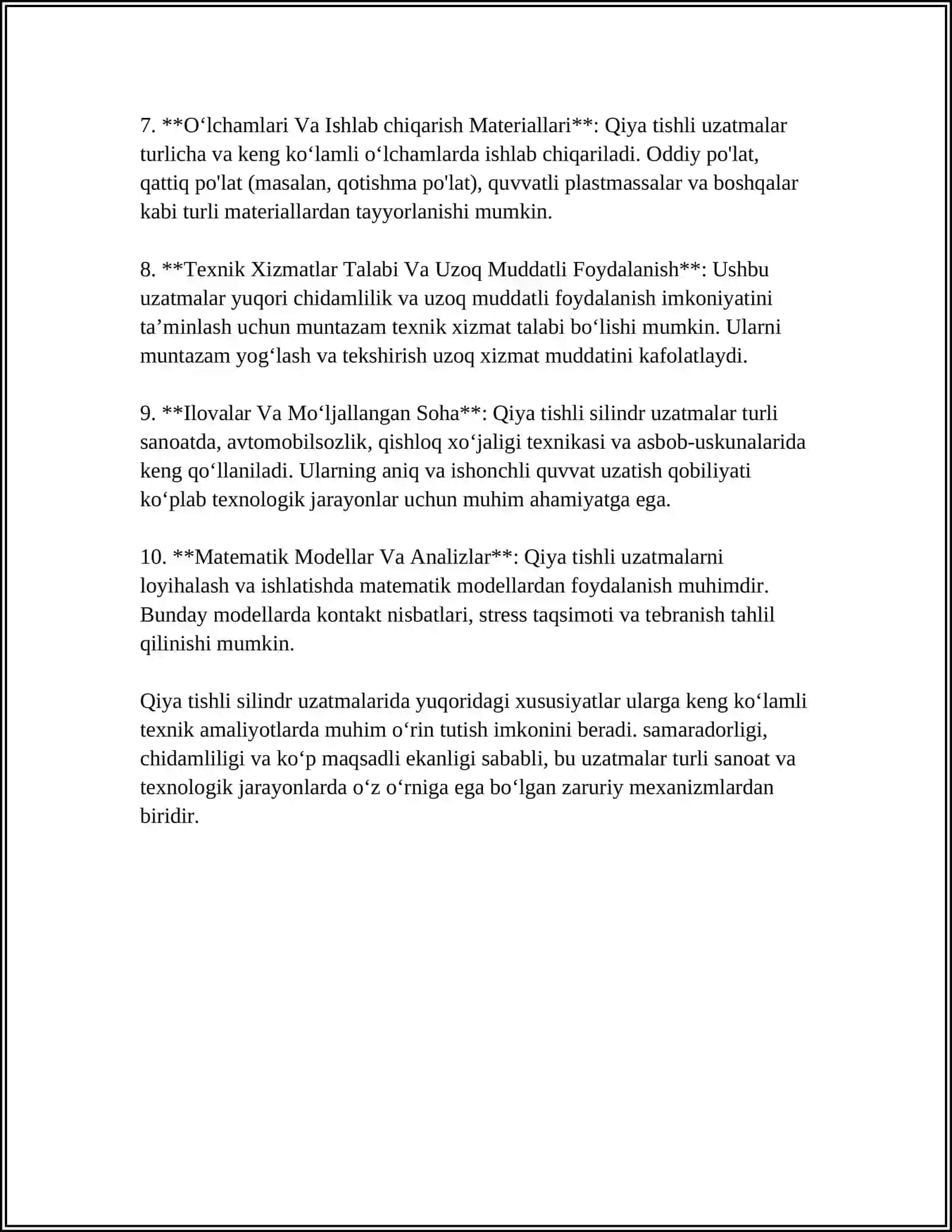 QIYA TISHLI SILINDR SIMON UZATMALAR 4