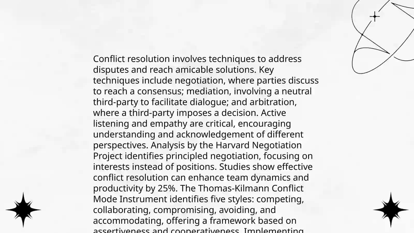 Negotiating a compromise 4