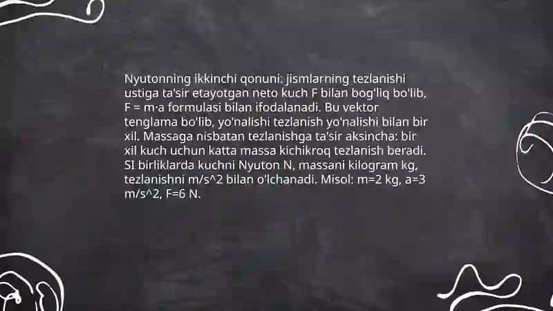 Nyuton qonunlari 4