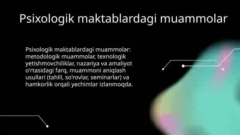 Psixologik maktablarda trening muammosi 4