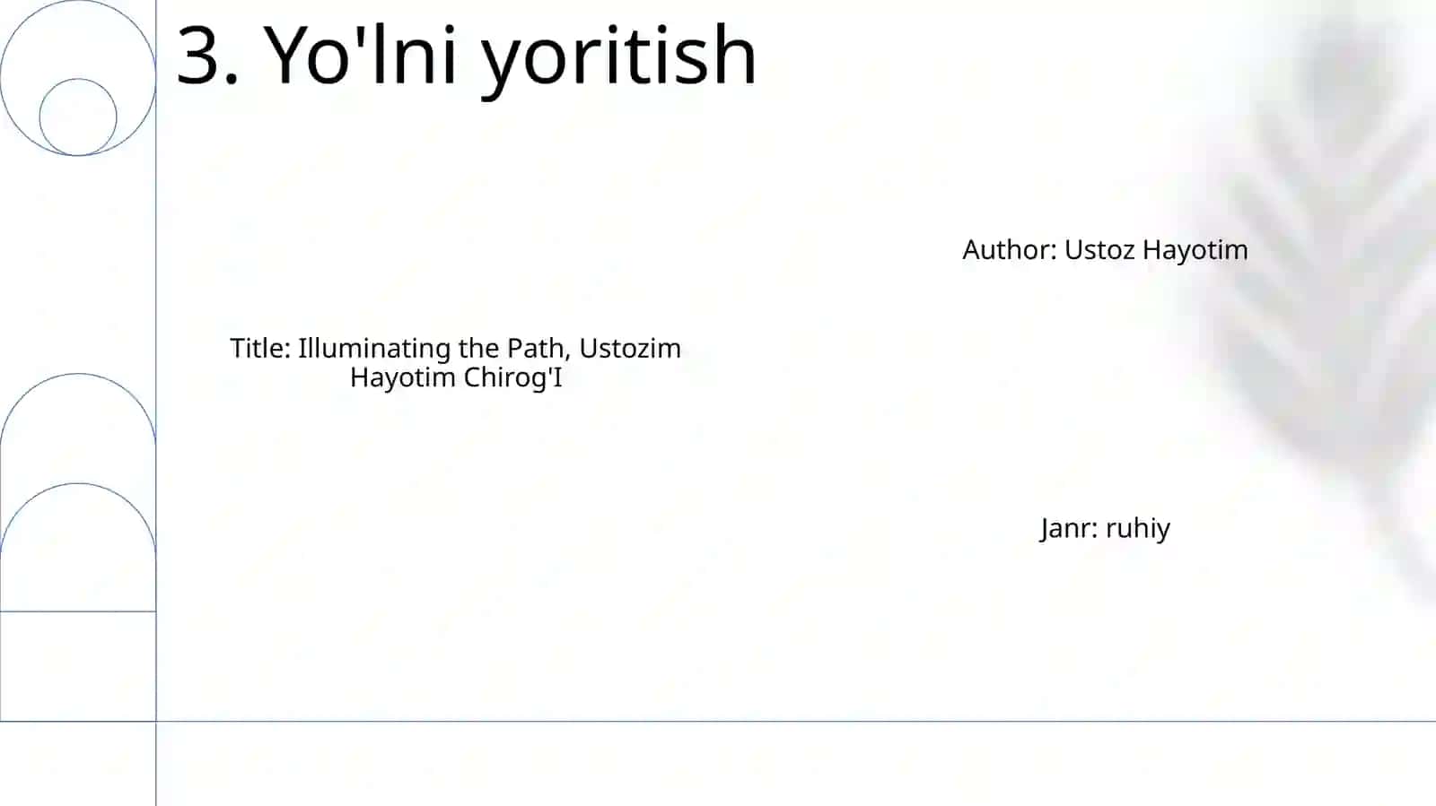 Ustozim Hayotim ChirogʻI 4