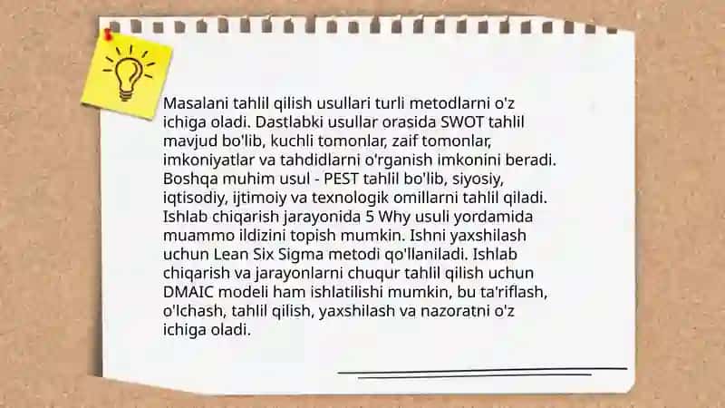 Masalani formalash 4