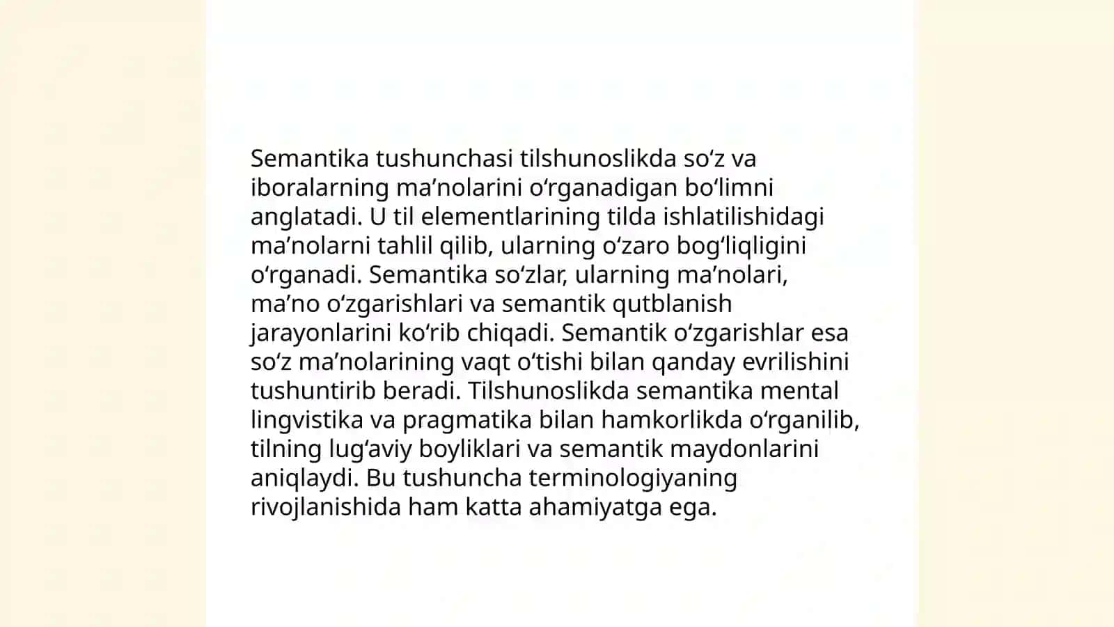 Leksik, semantik, semik tahlil qilish asoslari 4