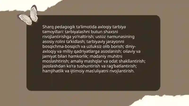Sharq pedagogik ta'limida ta'limiy-axloqiy qarashlar 4