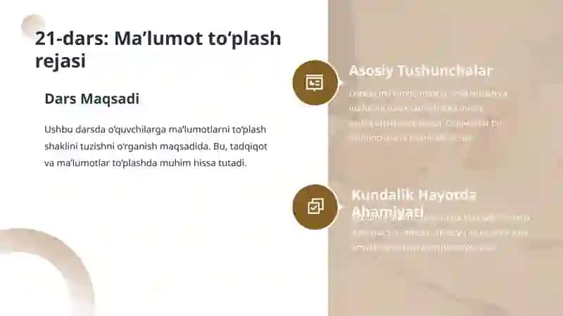 Ma’lumotlarni To‘plash Shaklini Tuzish 4