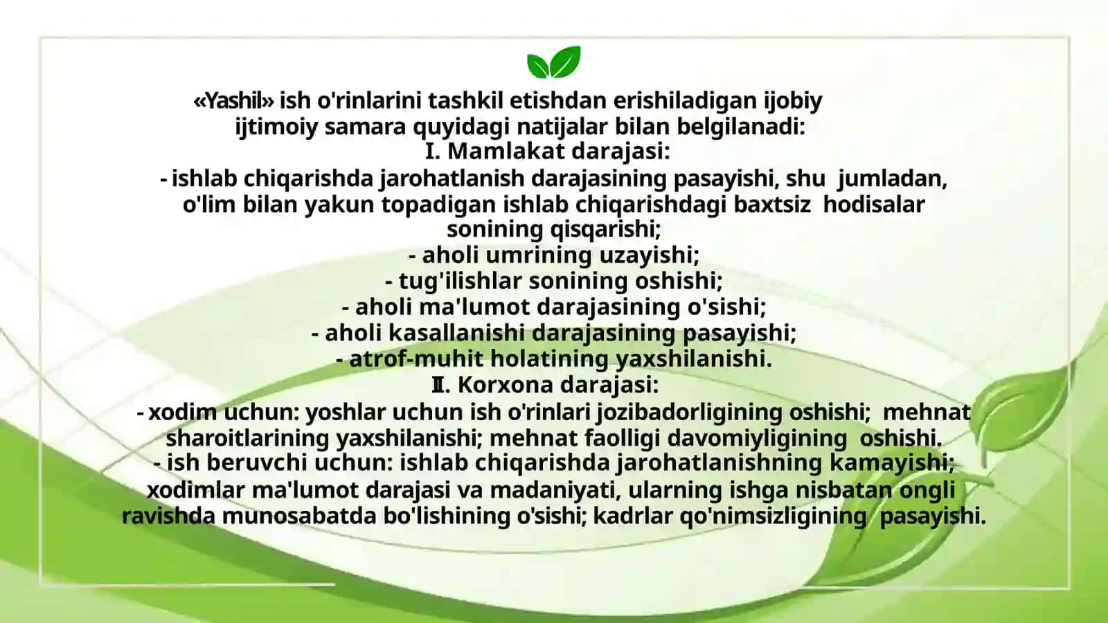 Yashil isho'rinlarini ta'lamoq 4