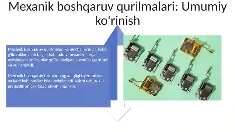 Mexanika.Mexanika boshqaruv qurilmalar 4