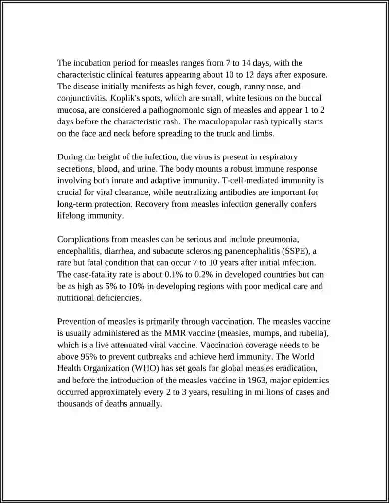 Measles Virus Biology (Morbillivirus) 4
