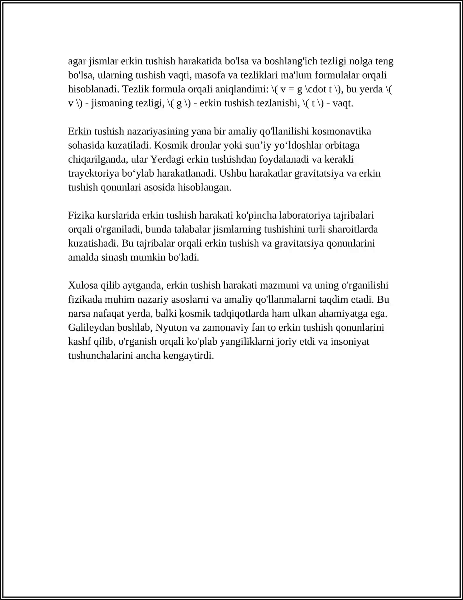 ERKIN TUSHISH HARAKATI 4