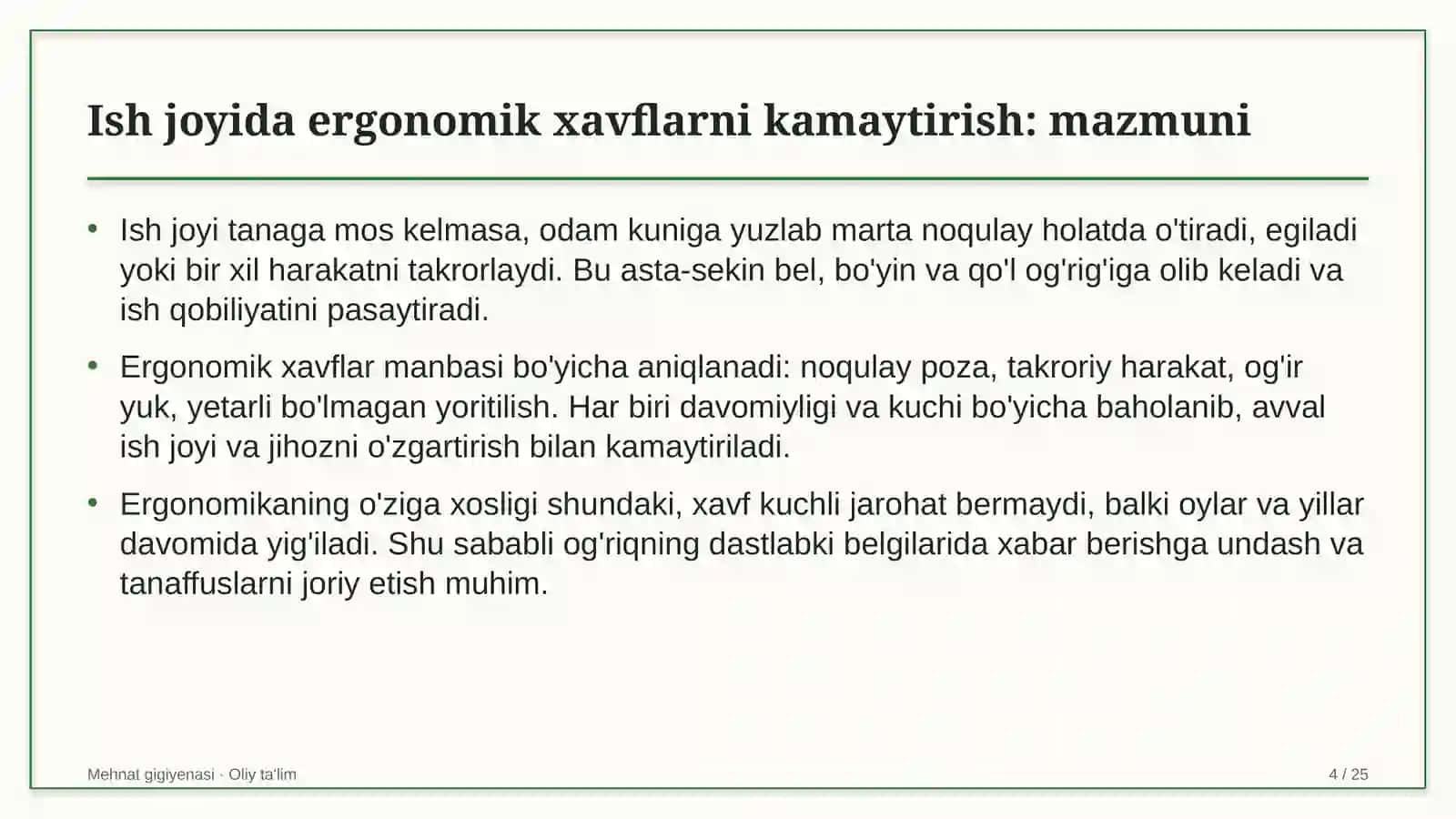 arxeologiya ekspeditsiyalarida ish joyida ergonomik xavflarni kamaytirish choralari 4102 4
