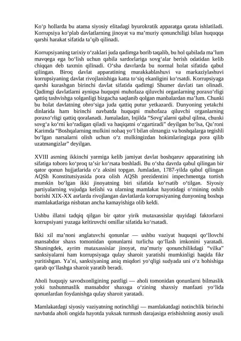Korrupsiyaga qarshi kurashning jahon tajribasi 4