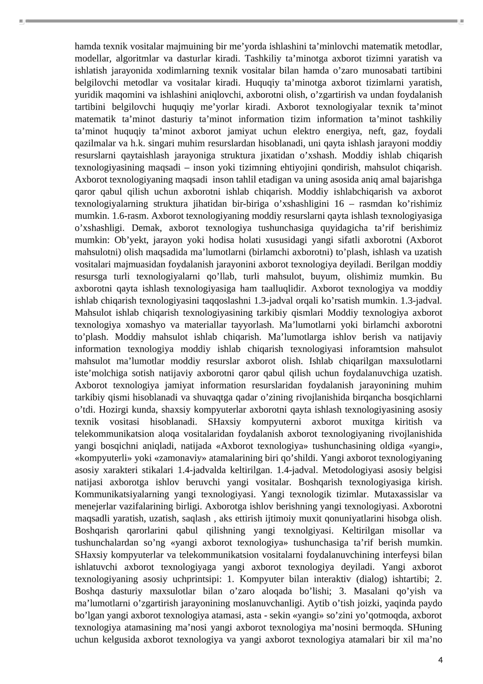 Axborot texnologiyalari asoslari 4