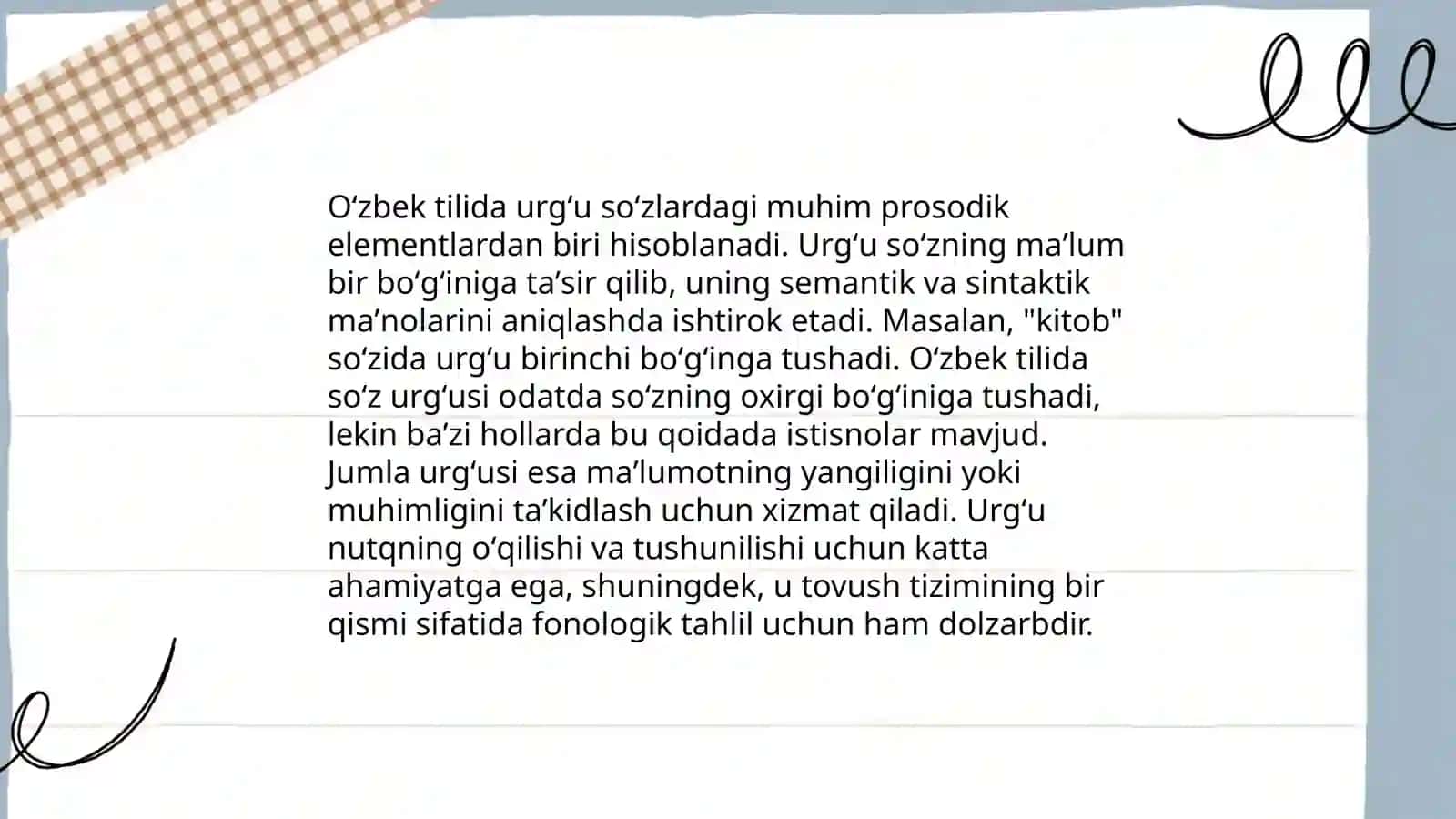 Oʻzbek tilining orfoepiyasi va asosiy imlo qoidalari 4