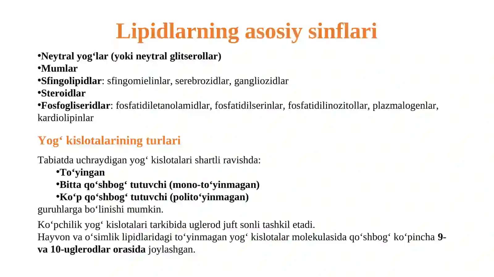 Lipidlar almashinuvi 4
