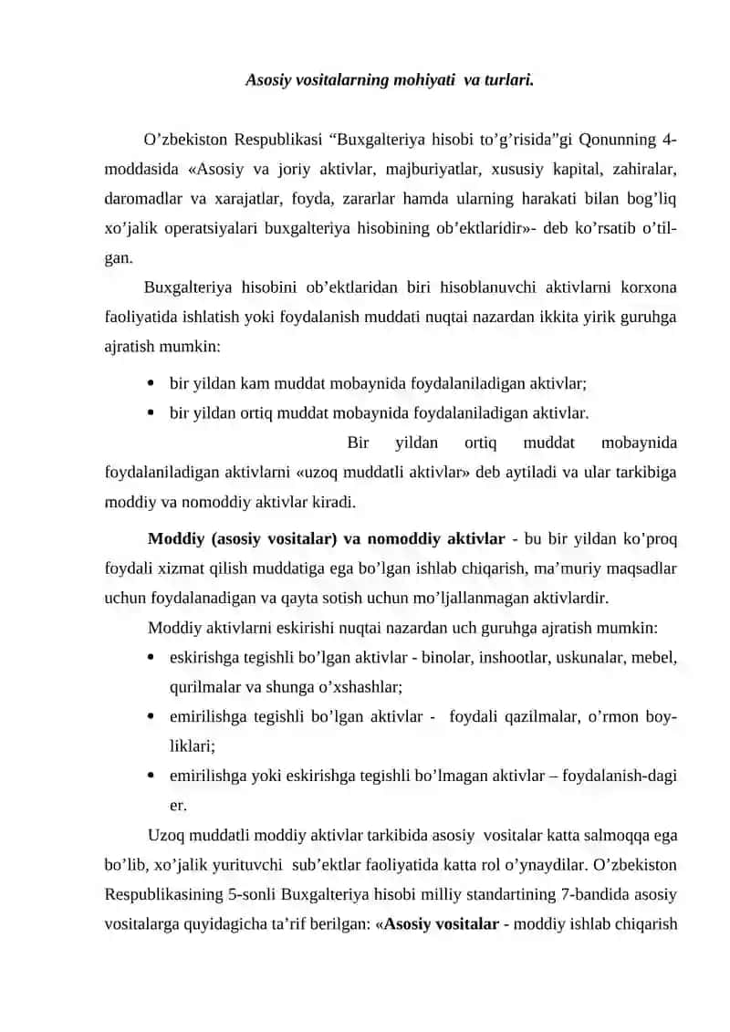 Asosiy vositalar hisobi 4