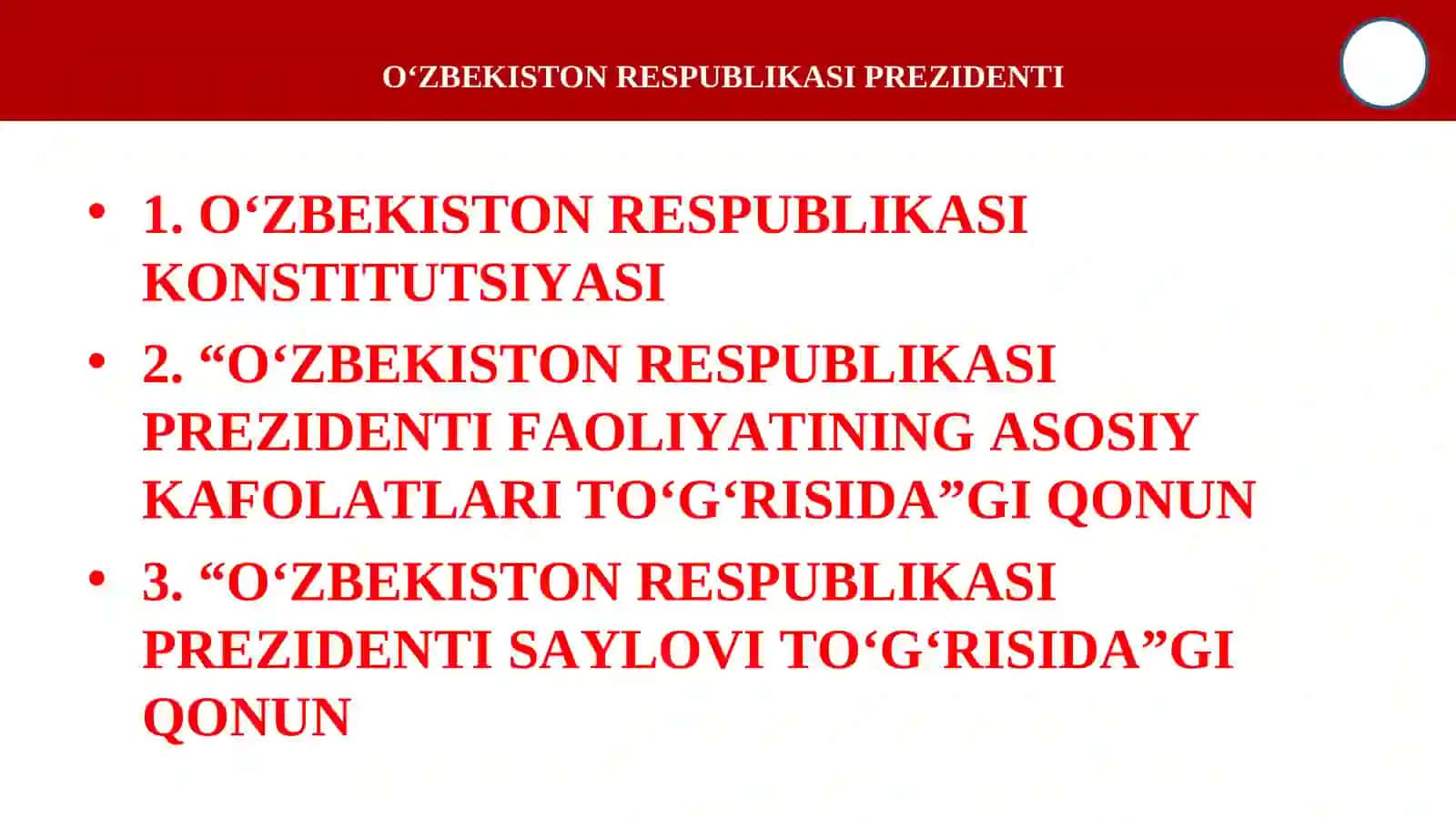 YANGI O‘ZBEKISTONDA PREZIDENT SH.M.MIRZIYOYEV RAHBARLIGI VA TASHABBUSI OSTIDA AMALGA OSHIRILAYOTGAN ISLOHOTLAR 4