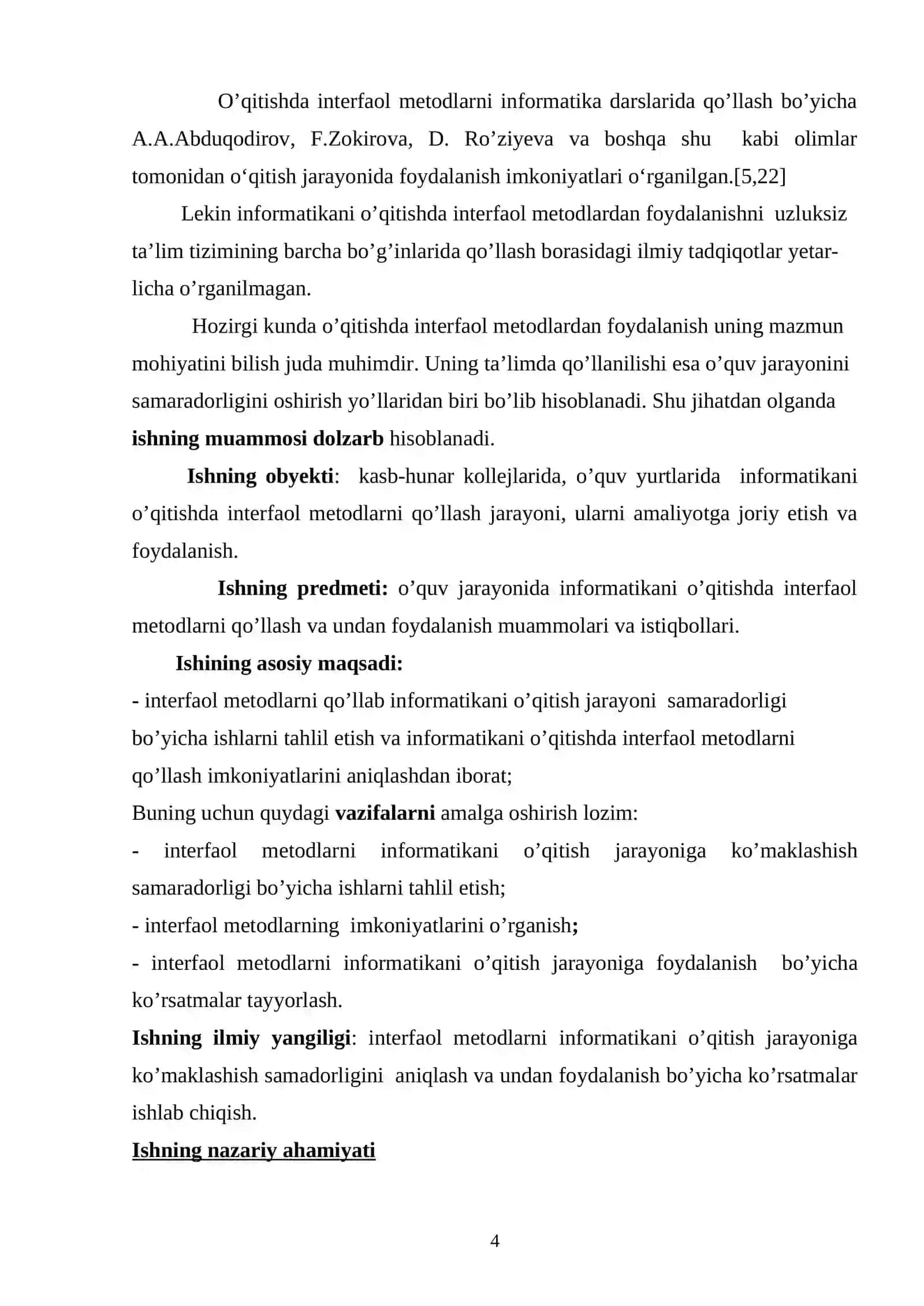 Informatikani o`qitishda interfaol ta’lim va uning didaktik imkoniyatlari 4