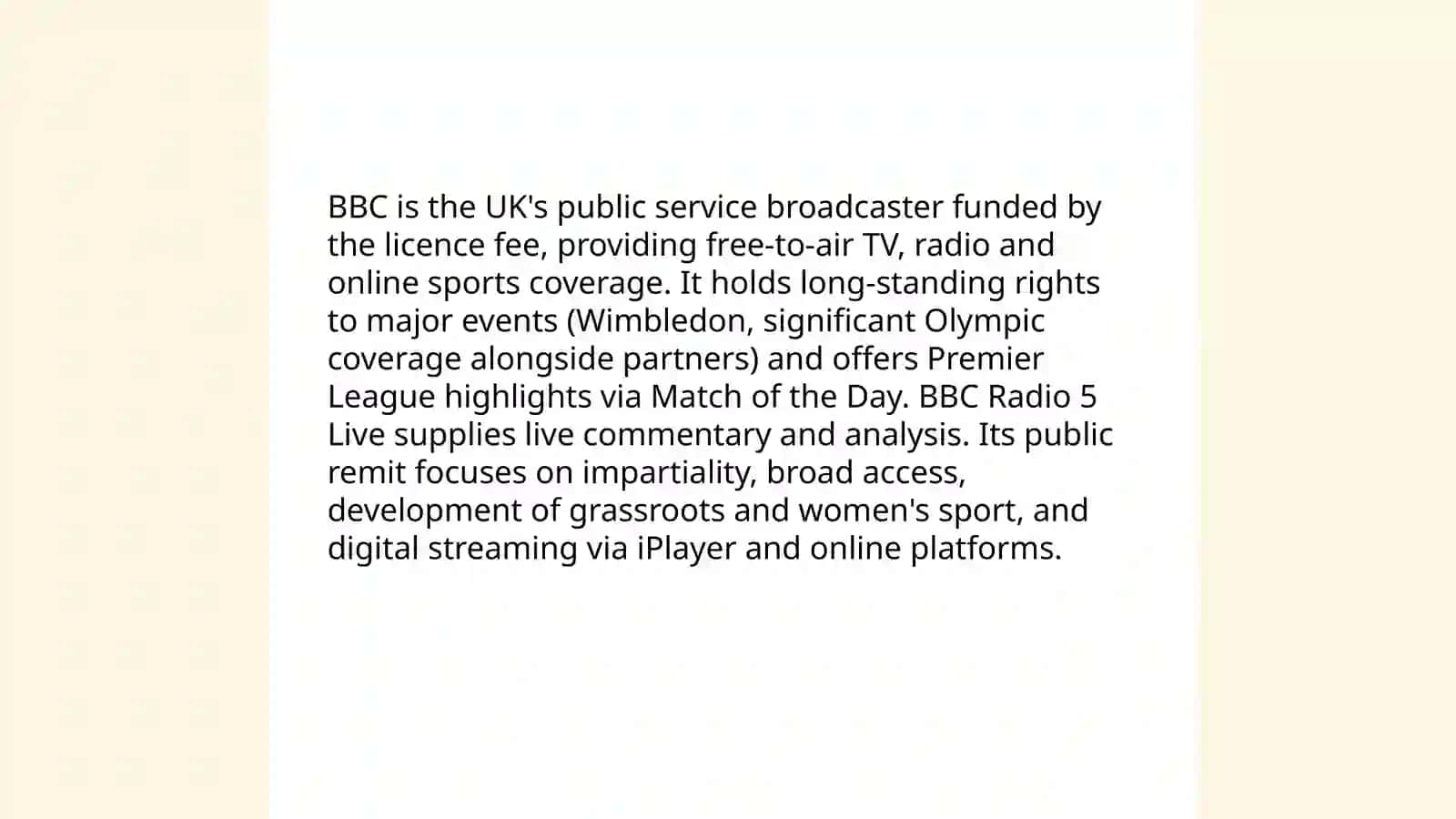 Mass media and sport in the Uk 4
