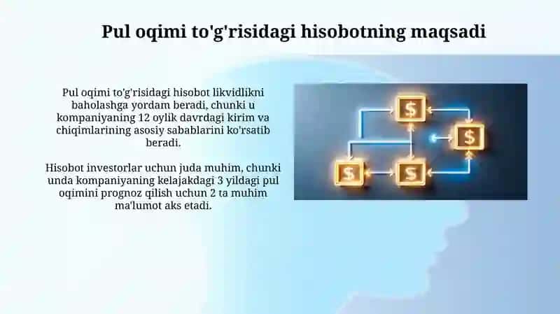 Pul oqimi to'g'risidagi hisob 4