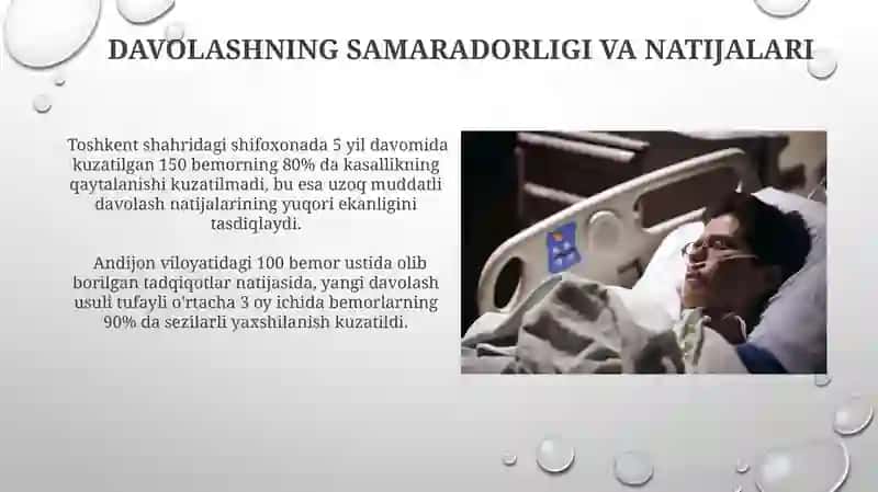 Yo'qotish bemor holatini oziga xosligi 4