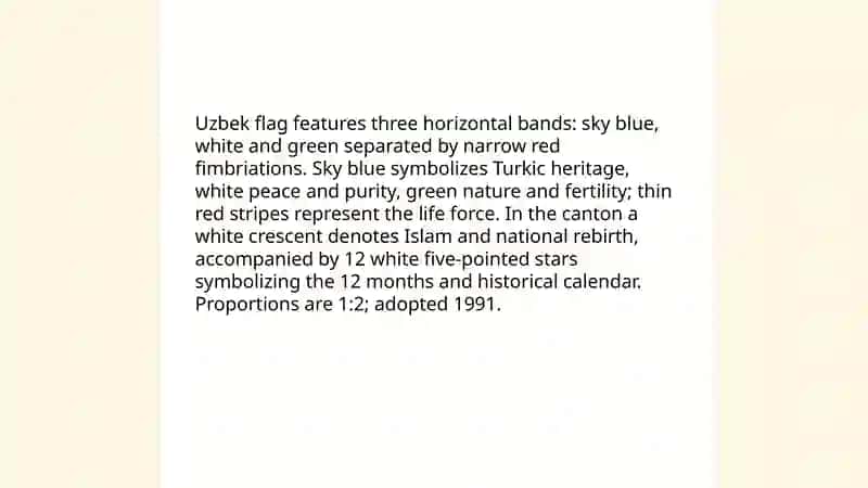 The state symbols of Uzbekistan 4
