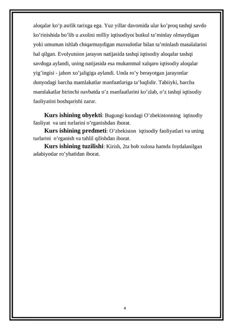 Iqtisodiy faoliyatning va uning turlari 4
