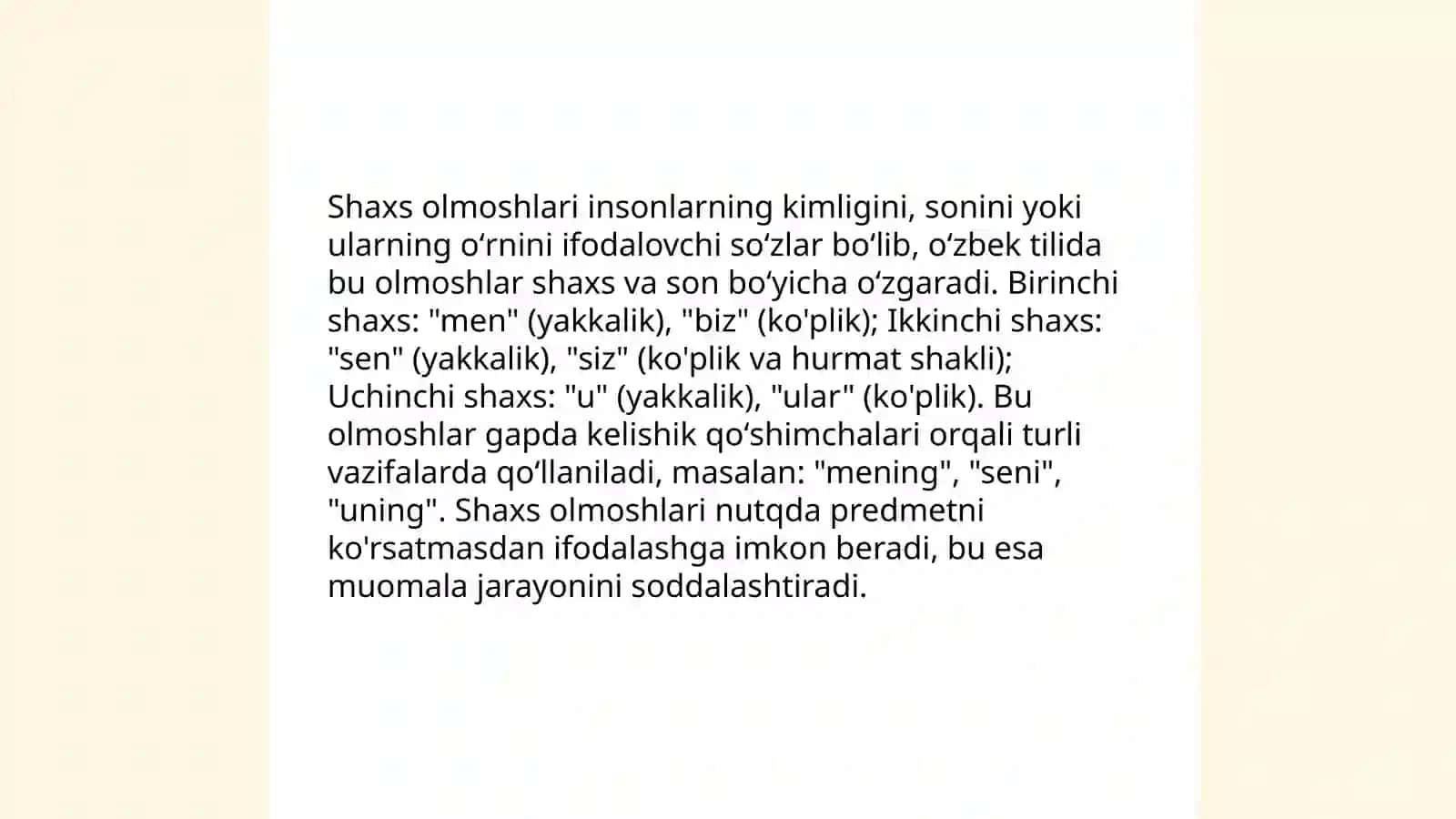 Olmosh manoga kòra turlari 4
