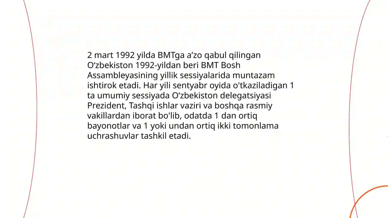 Oʻzbekistonning BMT bilan aloqalari 4