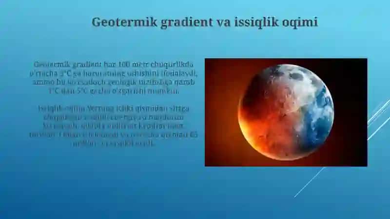 Yerning issiqlik maydoni 4