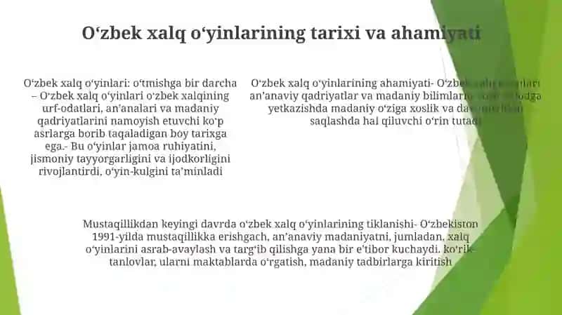 Mustaqillik Yillarida O‘Zbek Xalq O'Yinlarning Tiklanishi 4