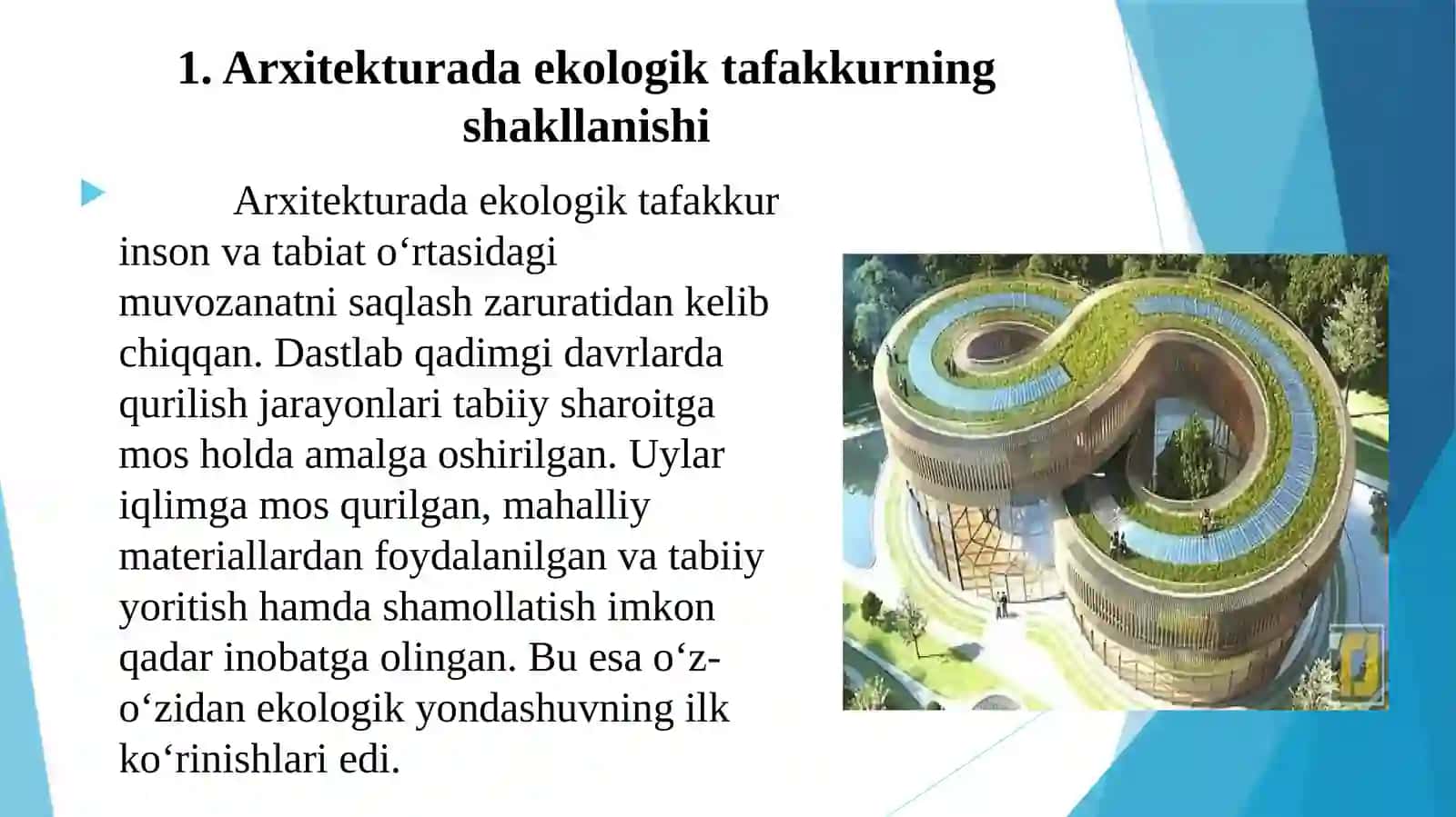 Yashilar arxitekturasi 4
