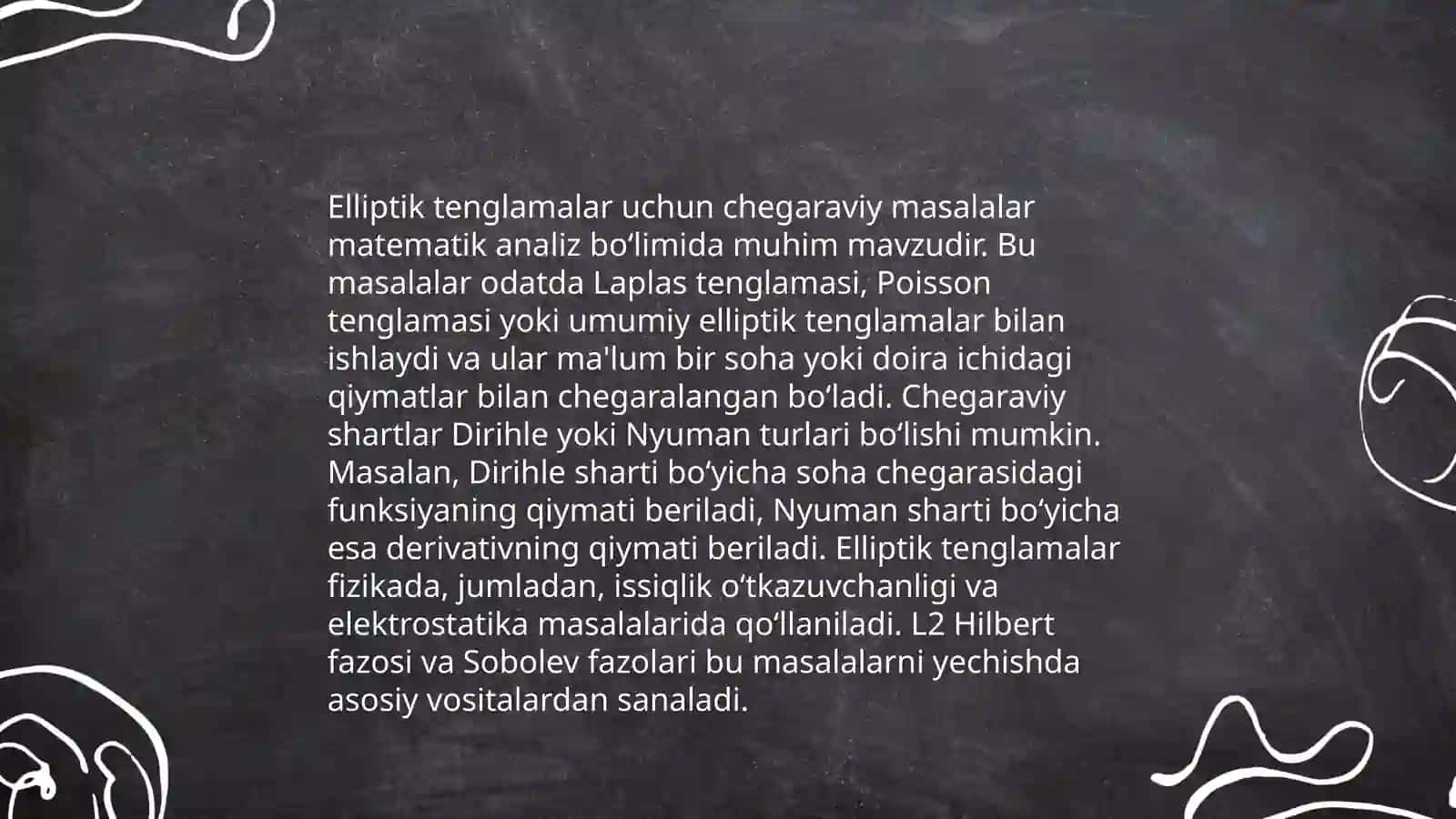 Differensial tenglamalar sistemasi uchun chegaraviy masala 4