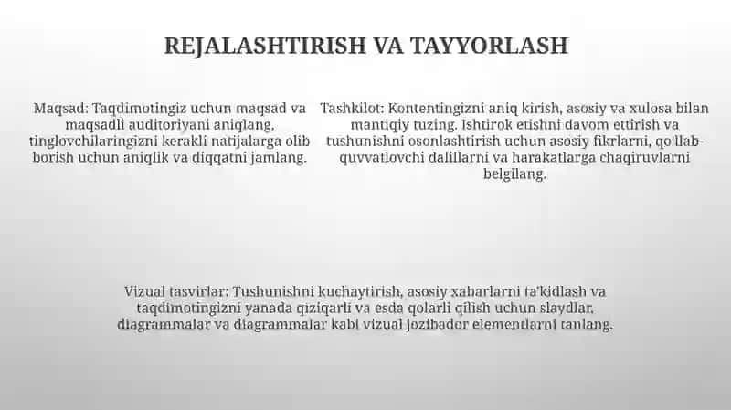Taqdimot Tayyorlash 4