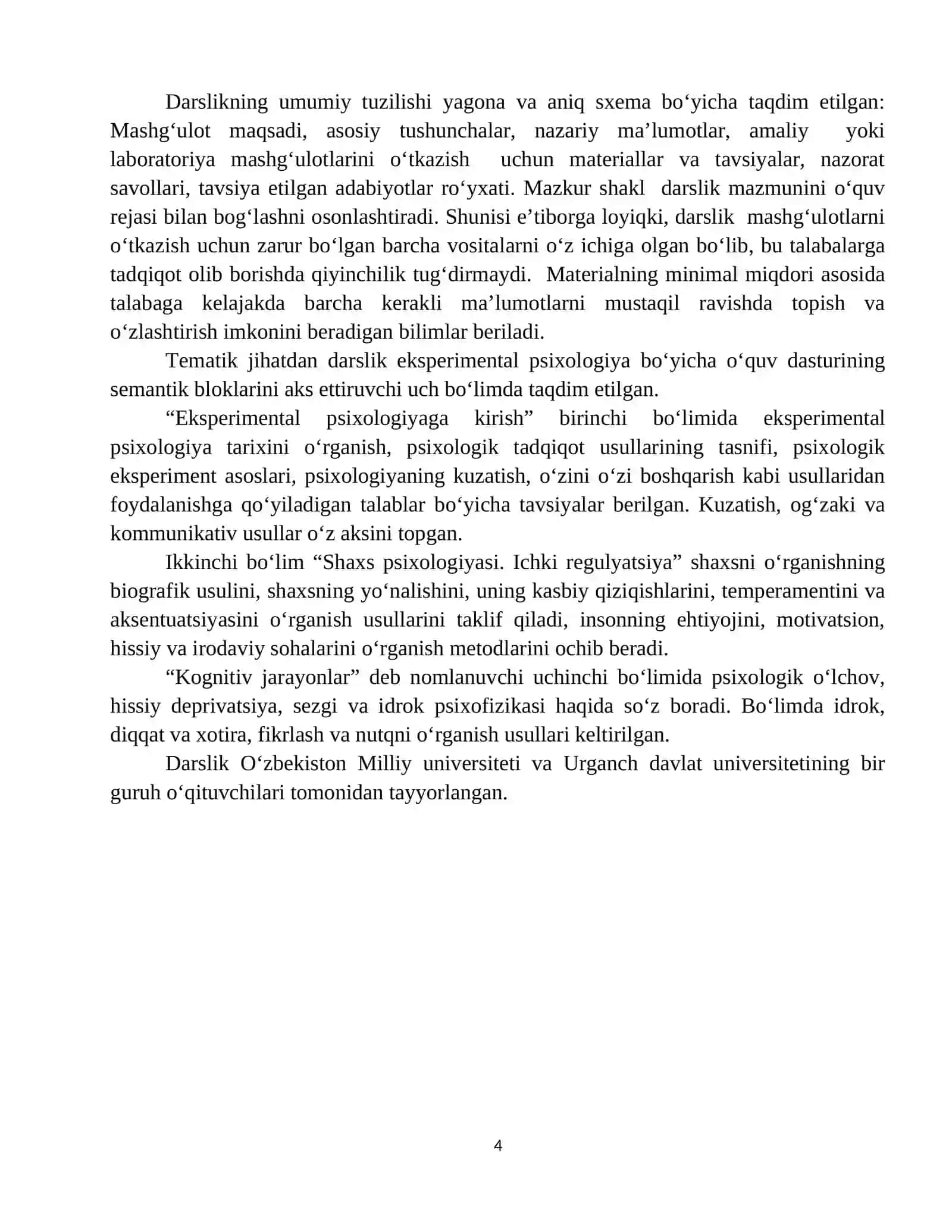 Еkspеrimеntаl psixоlоgiyа darslik 4